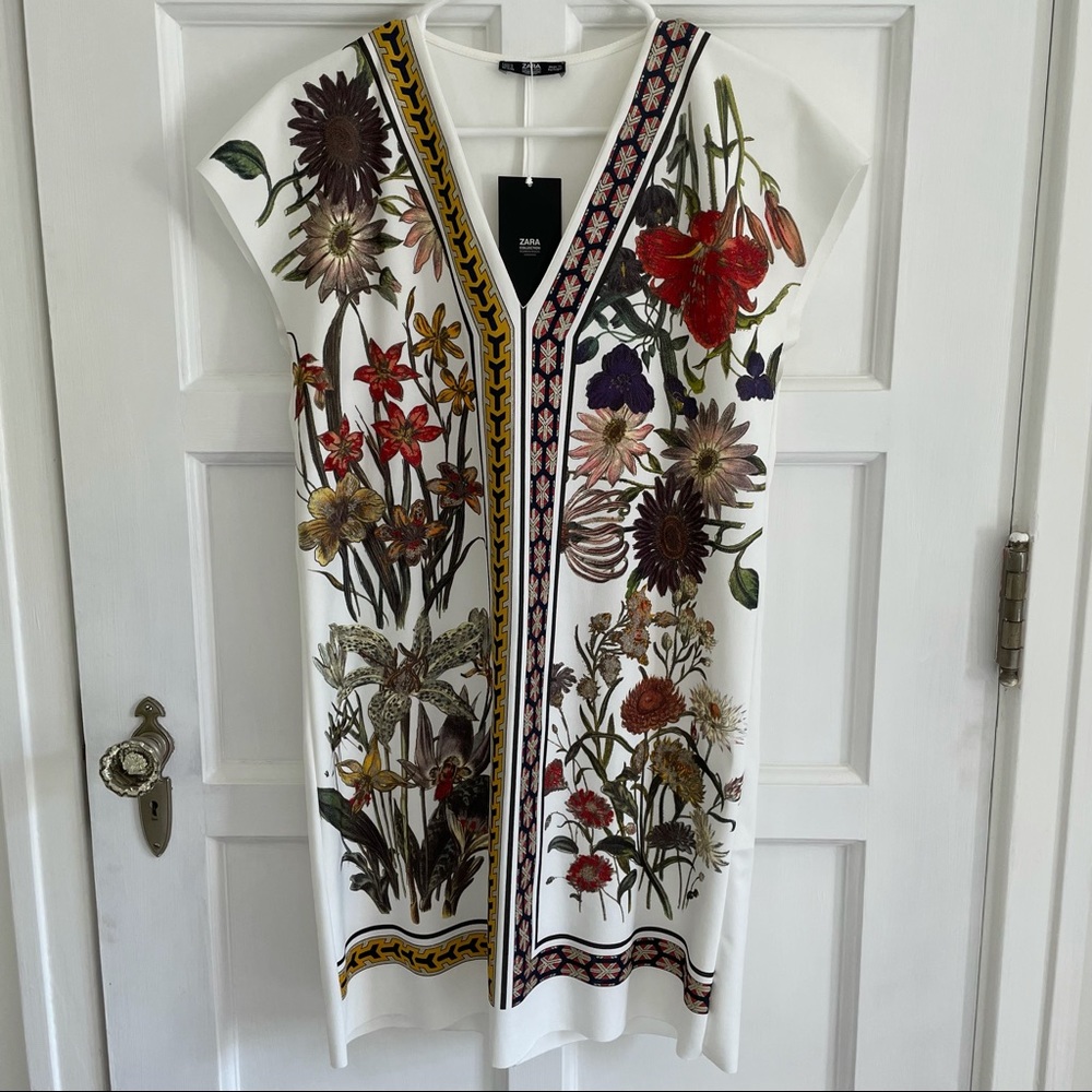 Zara Glitter Shift Cocktail Dress Size Small
